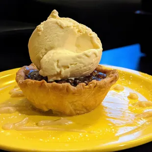 Pecan Pie. $8. Brown butter ice cream, bourbon hard sauce.