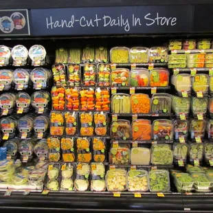 a display of fresh produce