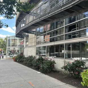 the outside of the building