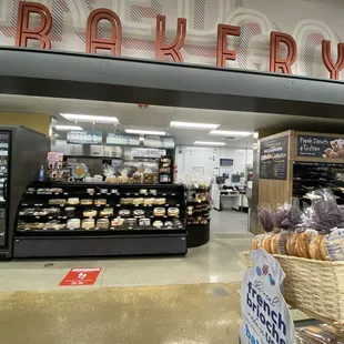a bakery with a variety of baked goods
