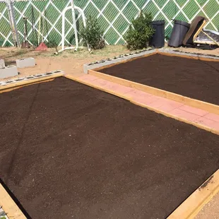 I have 2 raised bed gardens I used TBOC to fill. Ready to