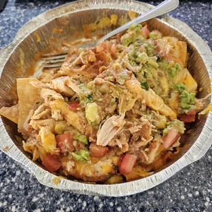 Nacho supreme. I get no sour cream, but guacamole is included.