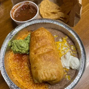 Chicken chimichanga!