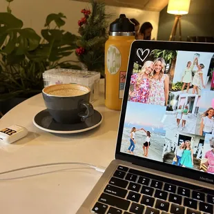 upper quiet area with a latte