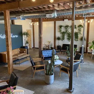 the interior of a coffeehouse