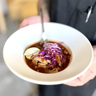 Red Chicken Pozole | Pozole Rojo de Pollo