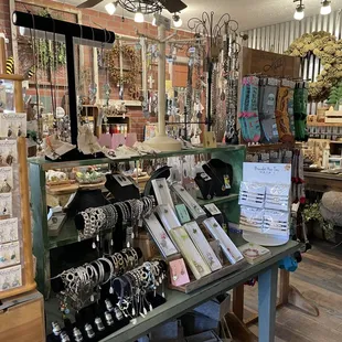 Jewelry by local artists.