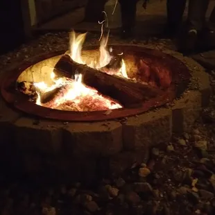 Nothing like a fire to relax in the evening on a crisp fall night!
