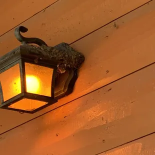 Bird nest right above the main patio door
