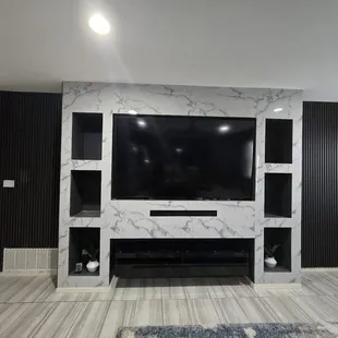 Wall design on your home installed by is Acosta shutters give us a call and make your best design into your home.