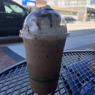 Iced turtle mocha