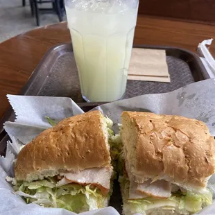 Turkey Hoagie &amp; a Lemonade