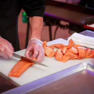 Preparing Salmon
