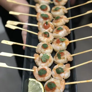 Shrimp Lollipops with Cocktail Sauce center