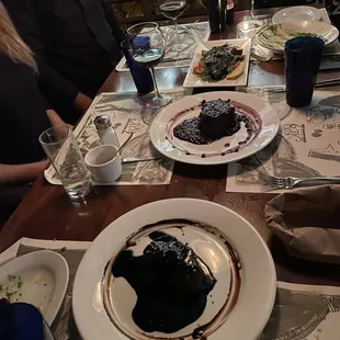 from the top: ribeye, blueberry and balsamic steaks