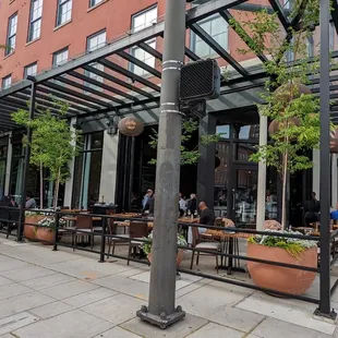 Outdoor patio seating