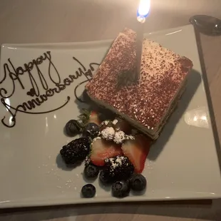 Our anniversary dessert!