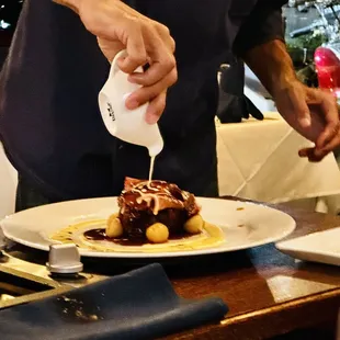 a chef preparing a meal