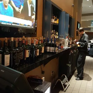 Full Bar and a pretty good wine selection for a hotel :)