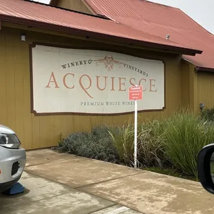 a car parked in front of a building