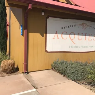 the entrance to the winery