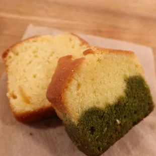 Matcha vanilla cake