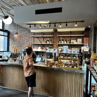 Order at the counter first then sit down