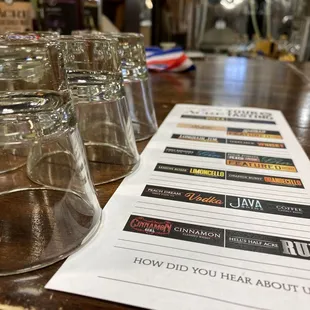 My note card and glasses