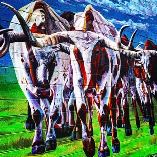 Wall mural by unknown artist