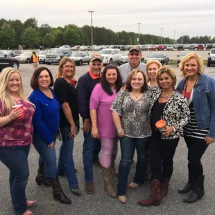 Acredale crew and customers at a concert! All decked out in boots!