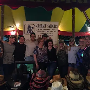 Acredale family working at the local Shriners Rodeo