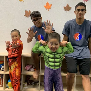 Halloween bash during class