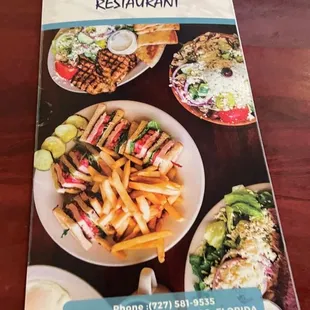 the menu