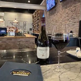 Half price wine on Wednesday Meiomi Pinot Nior