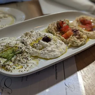 a platter of food