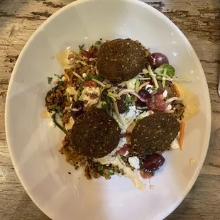 Falafel bowl - wasn&apos;t really a fan. The falafel itself was very dry and the whole thing needs a sauce added