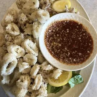 Golden Fried Calamari