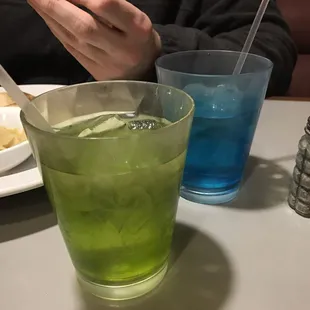 Colorful water glasses! Cute