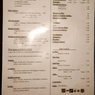Breakfast Menu