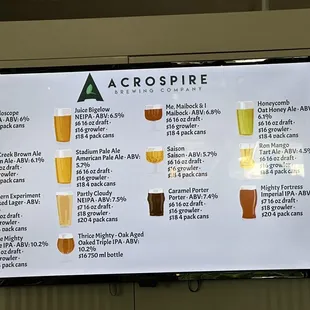 Amazingly wide beer lineup!