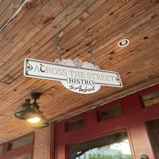 Outside of the restaurant