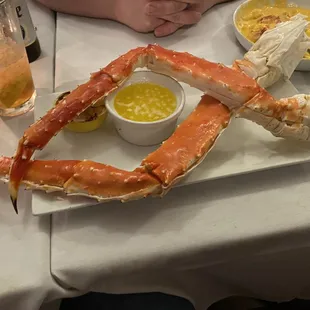King crab legs!