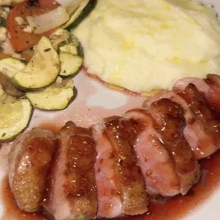 Maple Leaf Duck Breast with Raspberry Chipotle Sauce