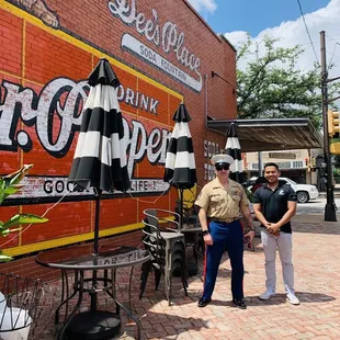 Mural outside the restaurant