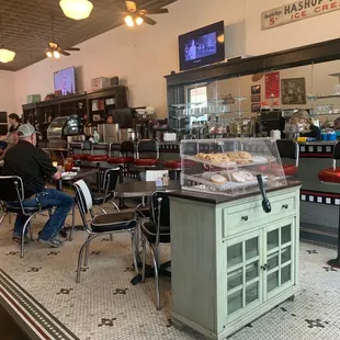 Old school soda fountain counter