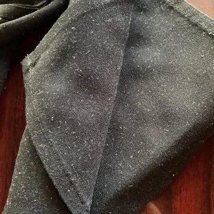 lint covered napkins