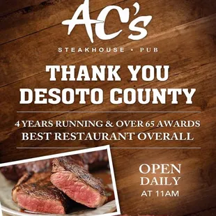 Thank you so much DeSoto County!!!