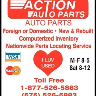 All cars run on used parts!! I luv used!!