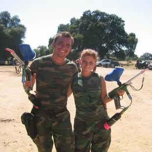 Annie and Anthony at Action Paintball