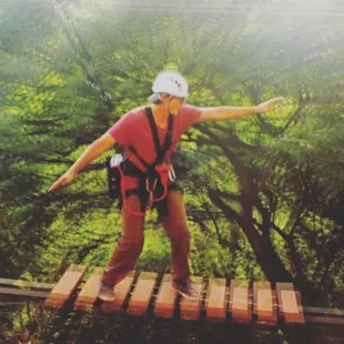 Aerial challenge course